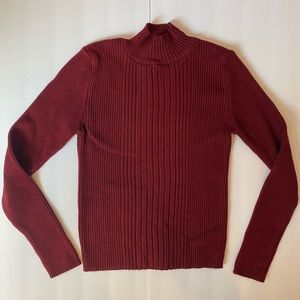 🌻6 for $20🌻 Ribbed Maroon turtle neck sweater